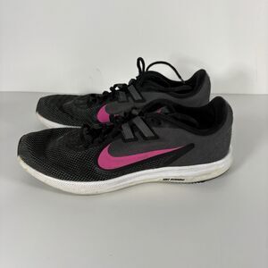 NIKE Downshifter 9 Women's Size 8 Running Shoes Pink Black Athletic 2019